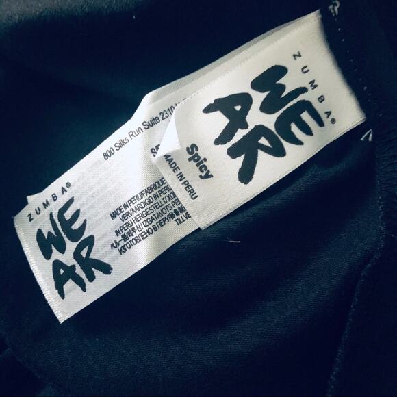 NEW Zumba SZ X-Small Love Over Likes Workout Tank Top Black - Picture 7 of 8